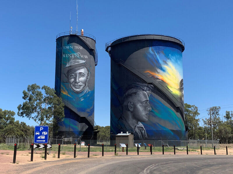 Hay Water Tower Art